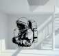 Preview: 46153 Astronaut mit Kaffee Wandtattoo